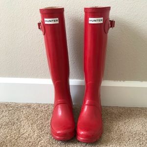 Hunter Boots Red